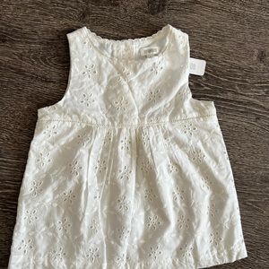 Gymboree new with tag Girls Eyelet sleeveless top